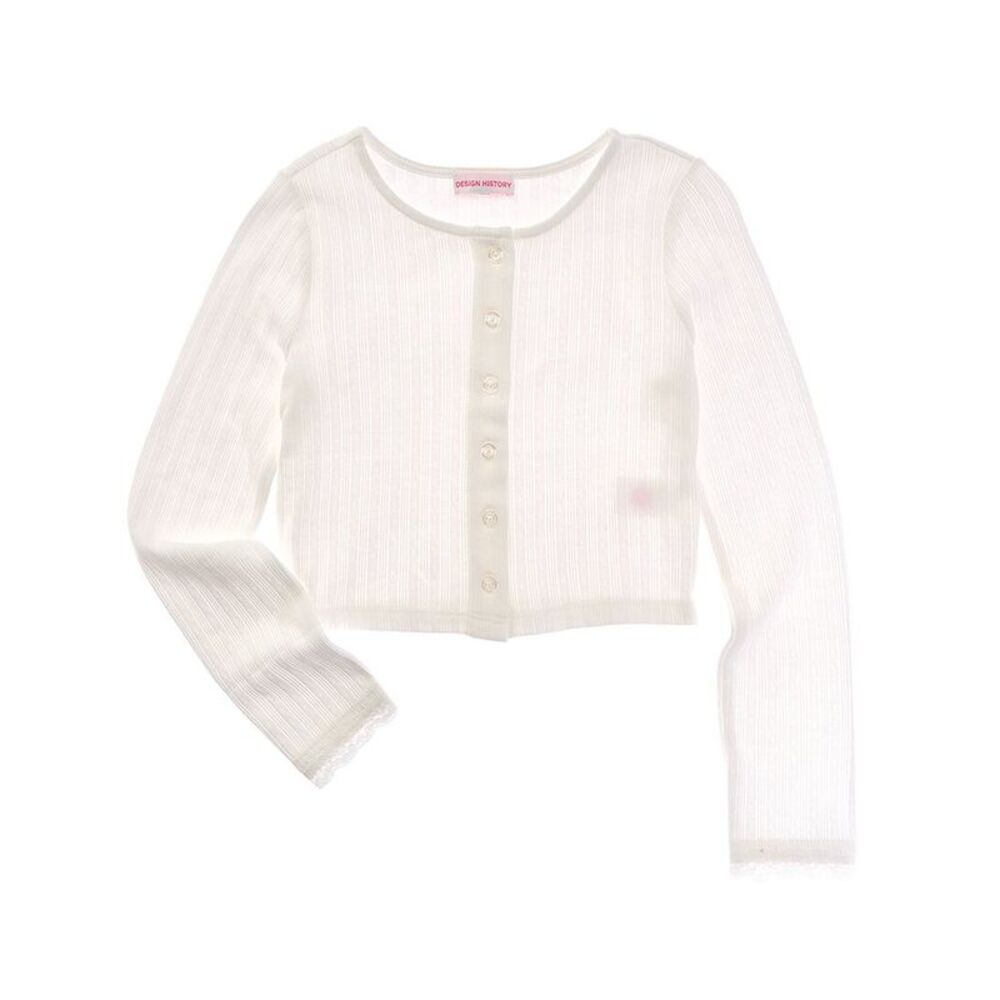 Design History Girls  Cardigan, White